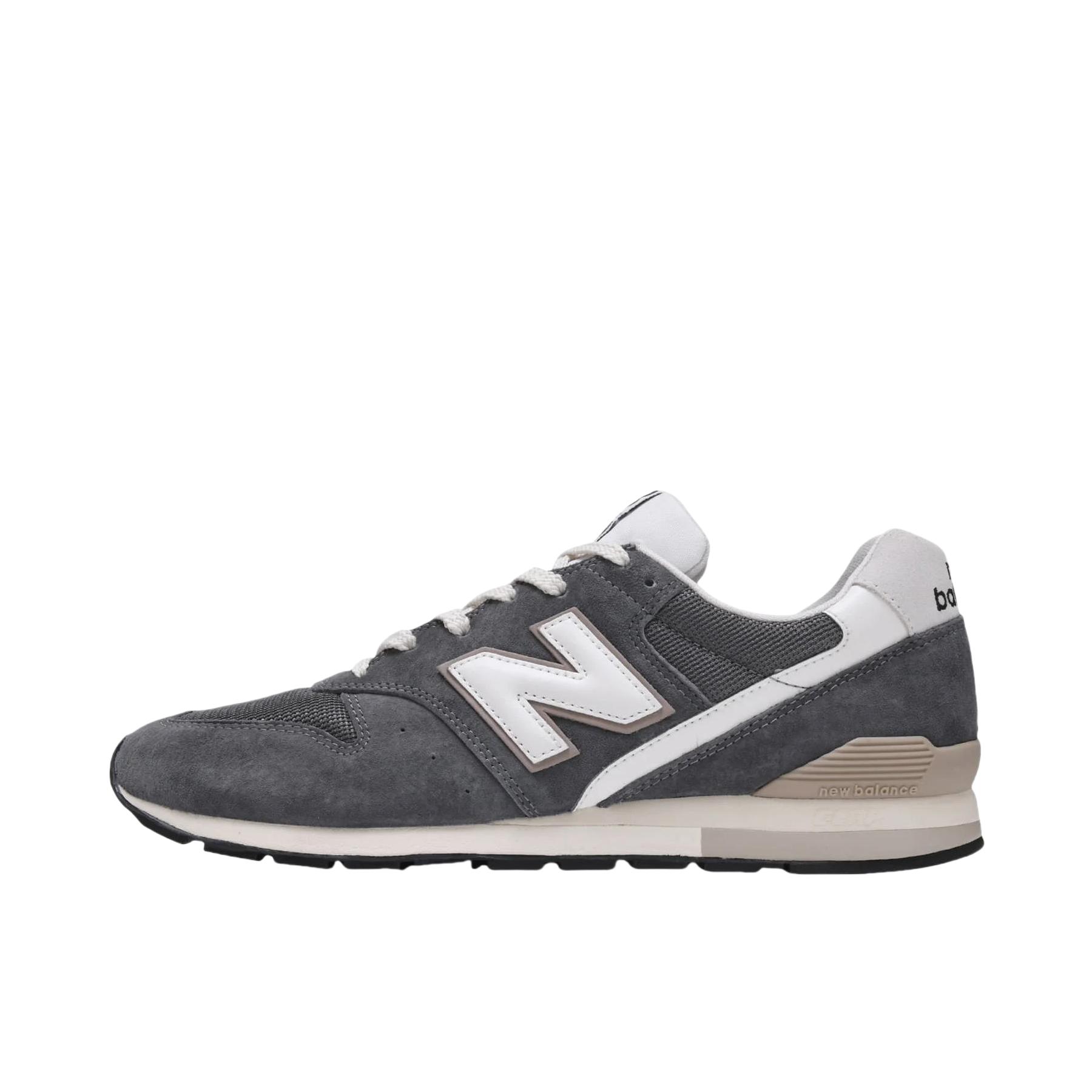推荐商品：New Balance 996 织物 时尚复古 减震轻便 防滑耐磨 舒适透气 支撑 包裹性 增高 薄底 马拉松 人造革 防水 慢跑 运动休闲鞋 白色/深灰色