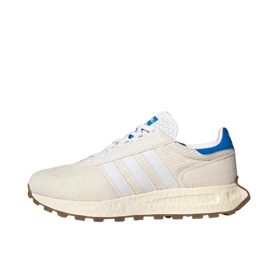 推荐商品：adidas Originals RETROPY E5 跑鞋 缓震透气复古 米白/蓝/亮白