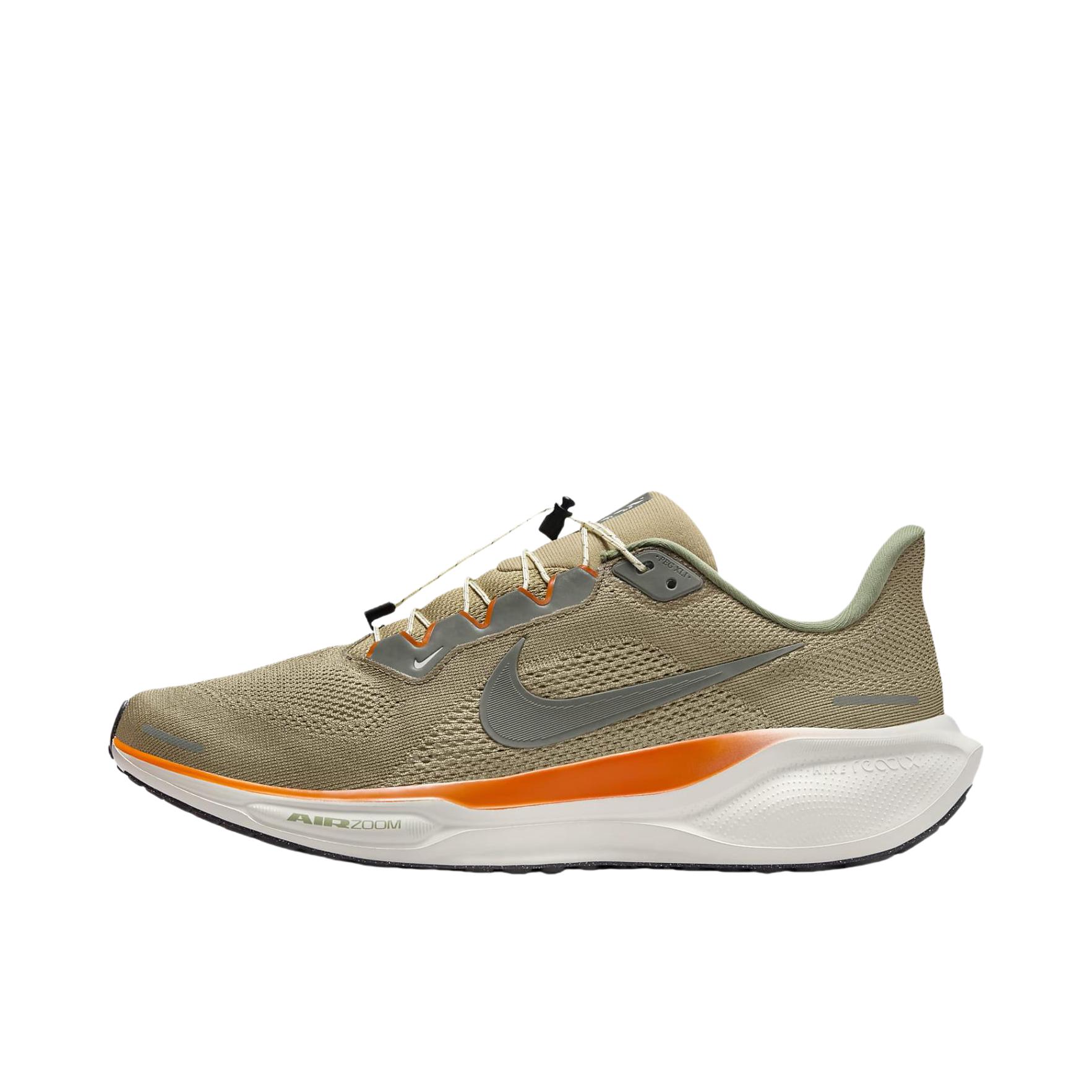 推荐商品：Nike Air Zoom Pegasus 41 飞马 跑鞋 ReactX泡绵缓震透气轻便回弹训练防滑马拉松短跑支撑贴合耐用 棕色