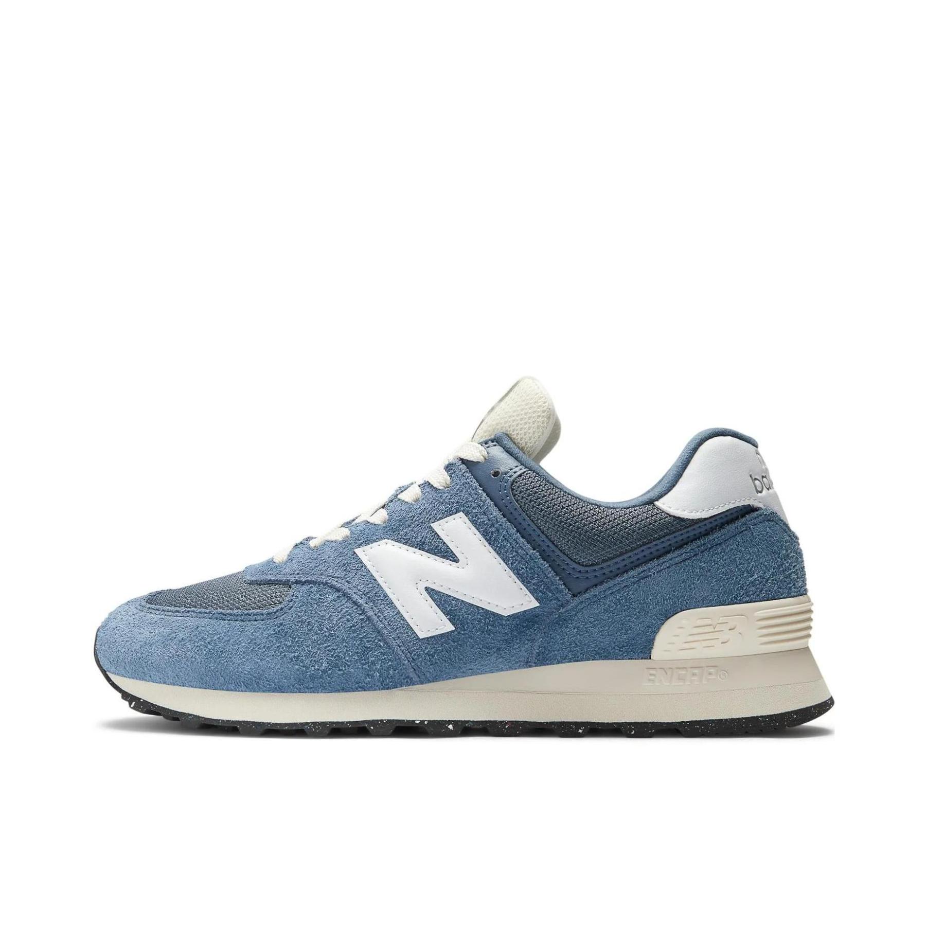 推荐商品：New Balance 574 运动休闲鞋 阿甘鞋 经典复古防滑耐磨缓震舒适透气时尚百搭轻便 灰色/米色/海军蓝