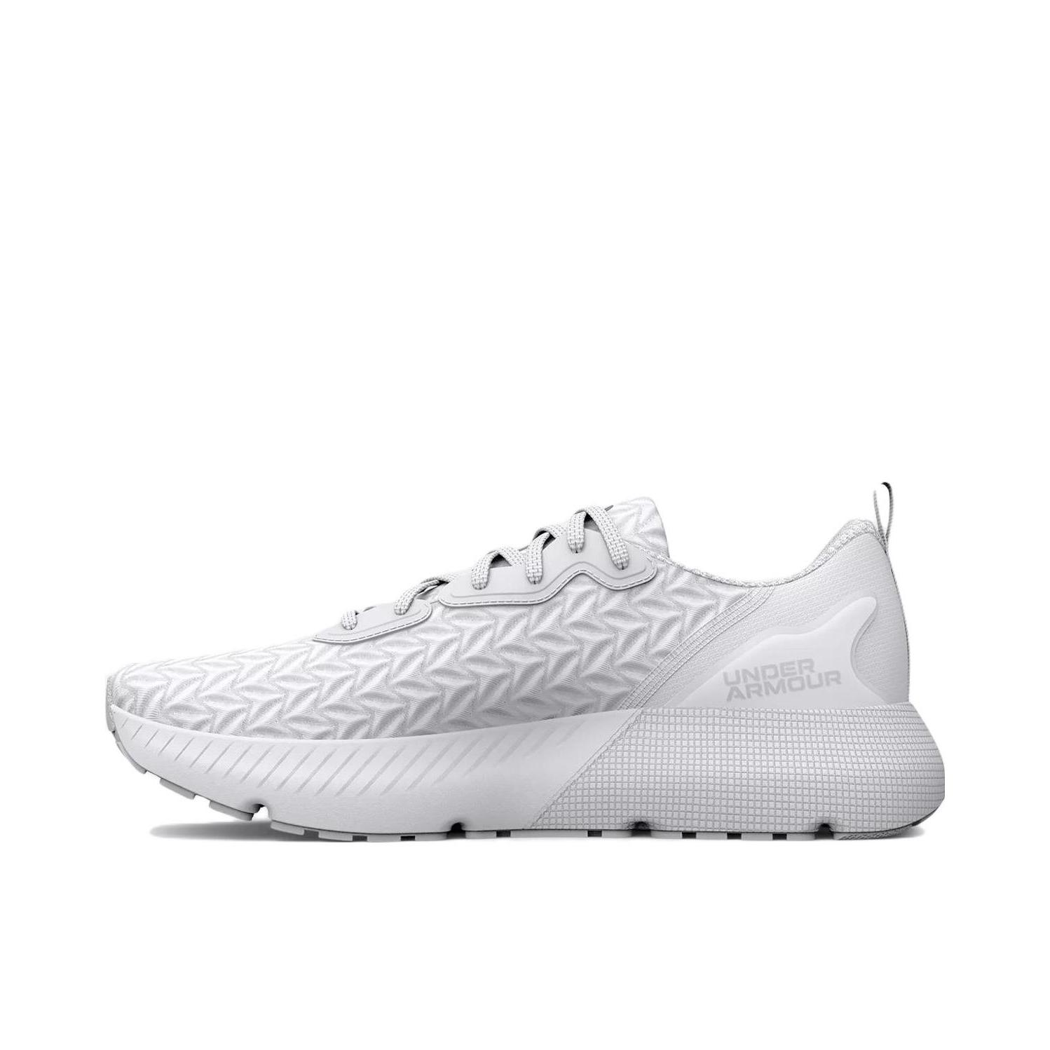 推荐商品：Under Armour/安德玛 HOVR Mega 3 减震回弹 防滑耐磨 轻便透气 轻质 训练 运动 健身 跑鞋 白色/灰色
