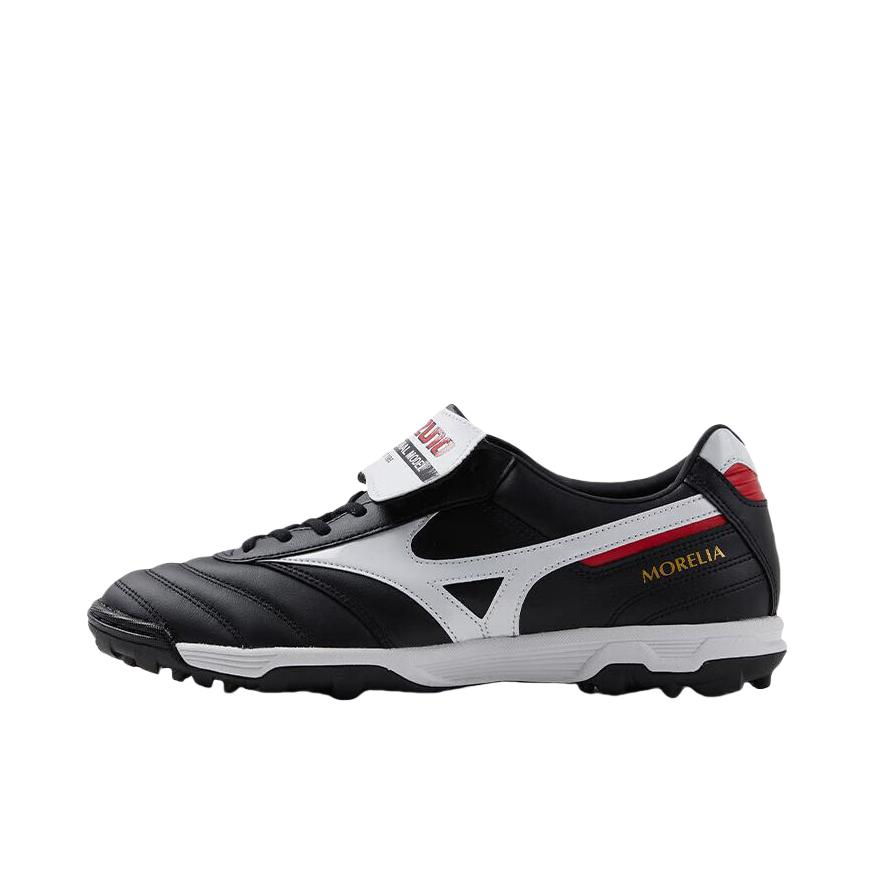推荐商品：Mizuno/美津浓 Morelia 2 TF 缓震 防滑耐磨 抓地碎钉 成人训练 袋鼠皮 足球鞋 黑色/白色