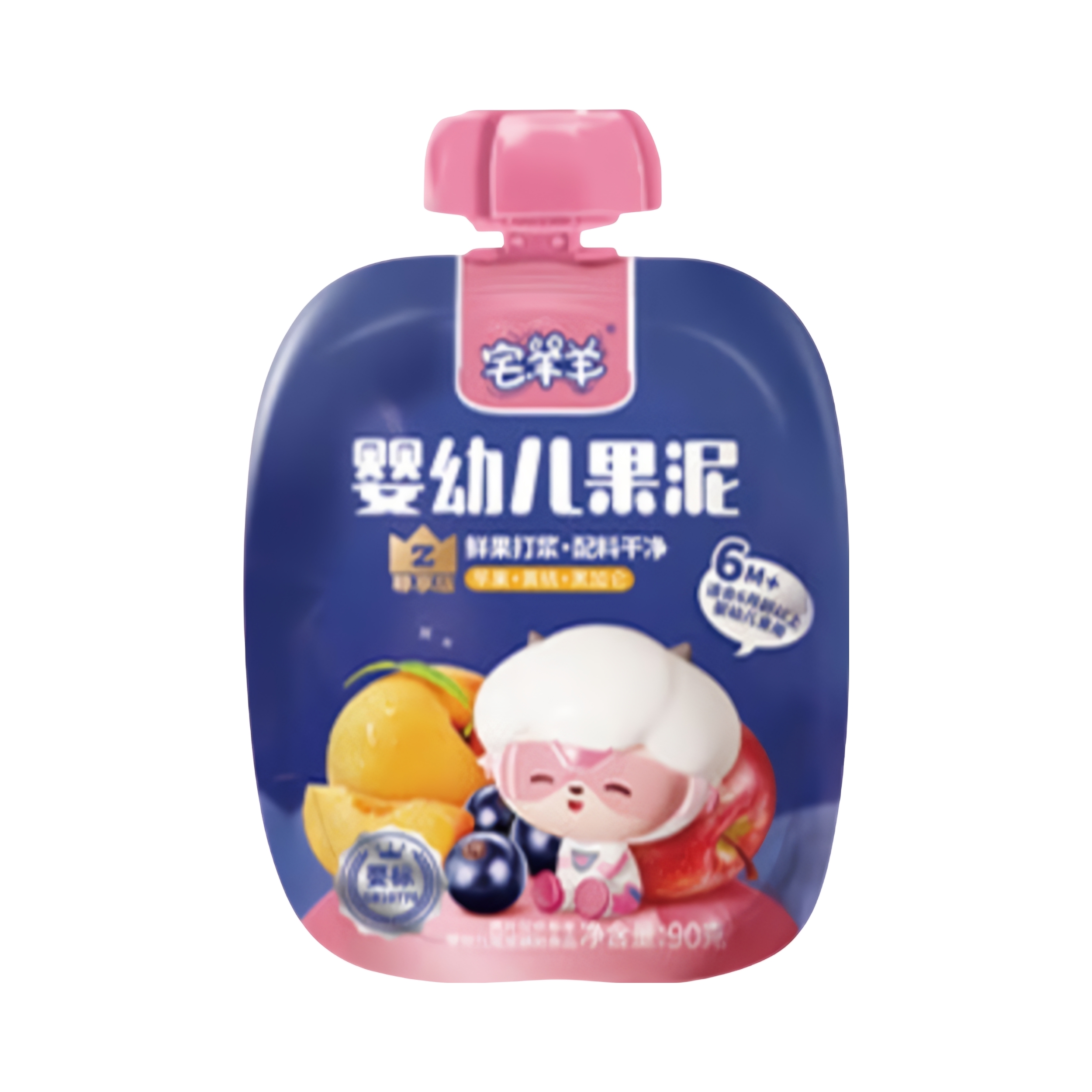 推荐商品：宅羊羊 婴幼儿果泥尝鲜装