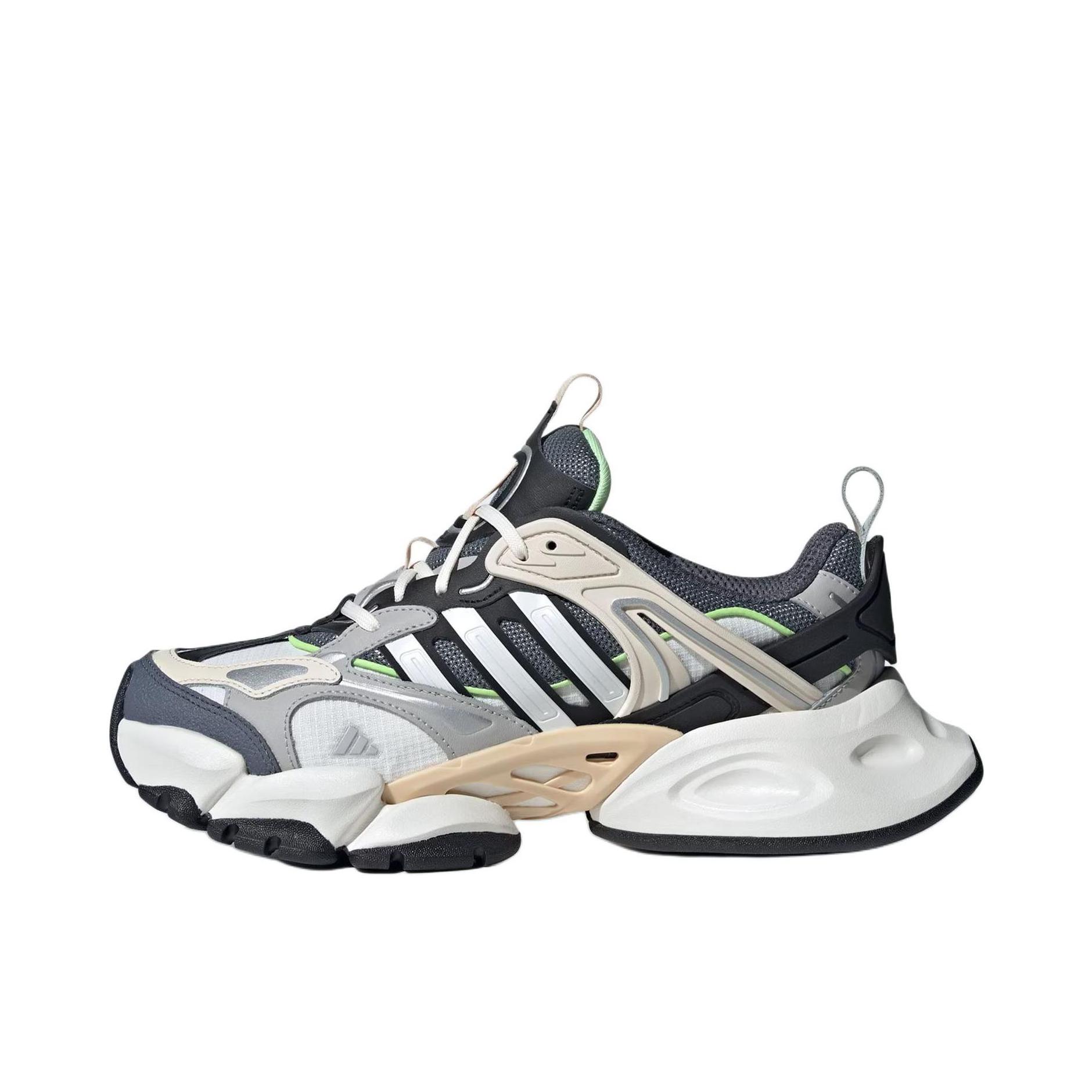 推荐商品：adidas XLG Runner Deluxe 赛博 跑鞋 轻运动增高轻机甲鞋圆头 深灰色/黑色/卡其色