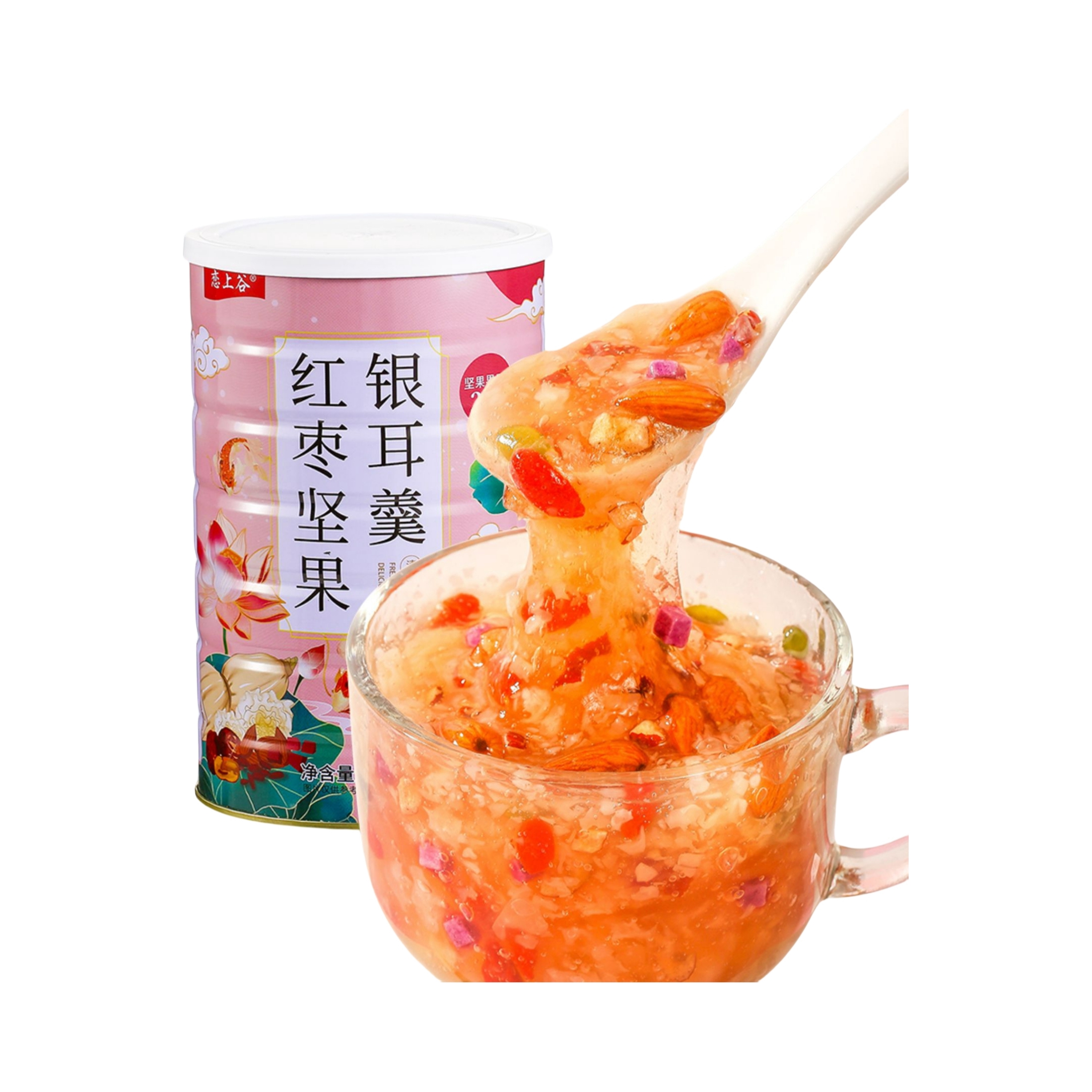 推荐商品：恋上谷 红枣坚果银耳羹 桶装