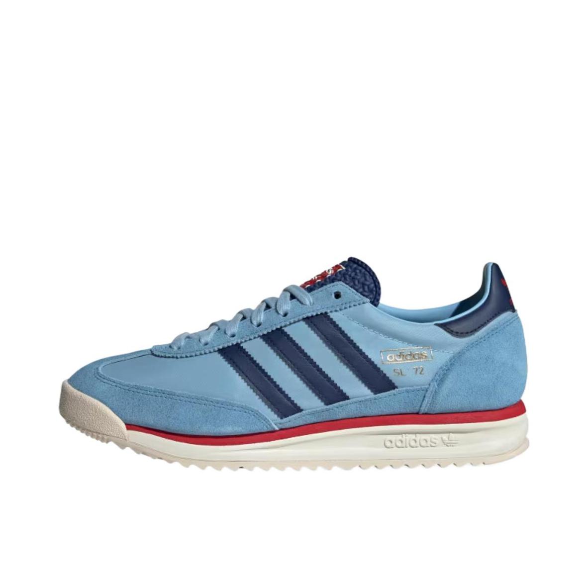 推荐商品：【马思纯同款】 adidas Originals SL 72 T头鞋 德训鞋 运动休闲鞋 轻便防滑耐磨透气舒适简约复古 浅蓝色/深蓝色/猩红色