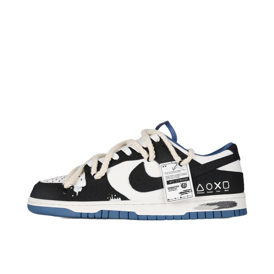 推荐商品：【定制球鞋】 Nike Dunk 板鞋 平跟系带防滑耐磨做旧高街简约百搭潮流复古美式 资深玩家
