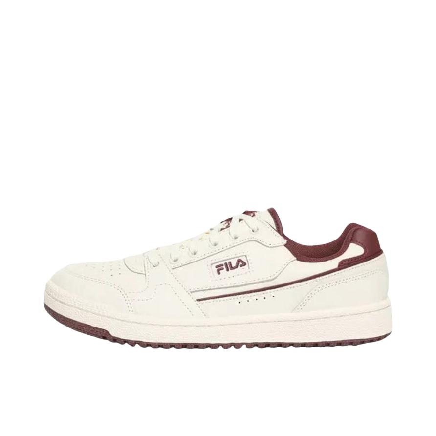 推荐商品：FILA/斐乐 Targa CLUB 低帮 圆头 平跟 橡胶 运动休闲鞋 白色/红色 