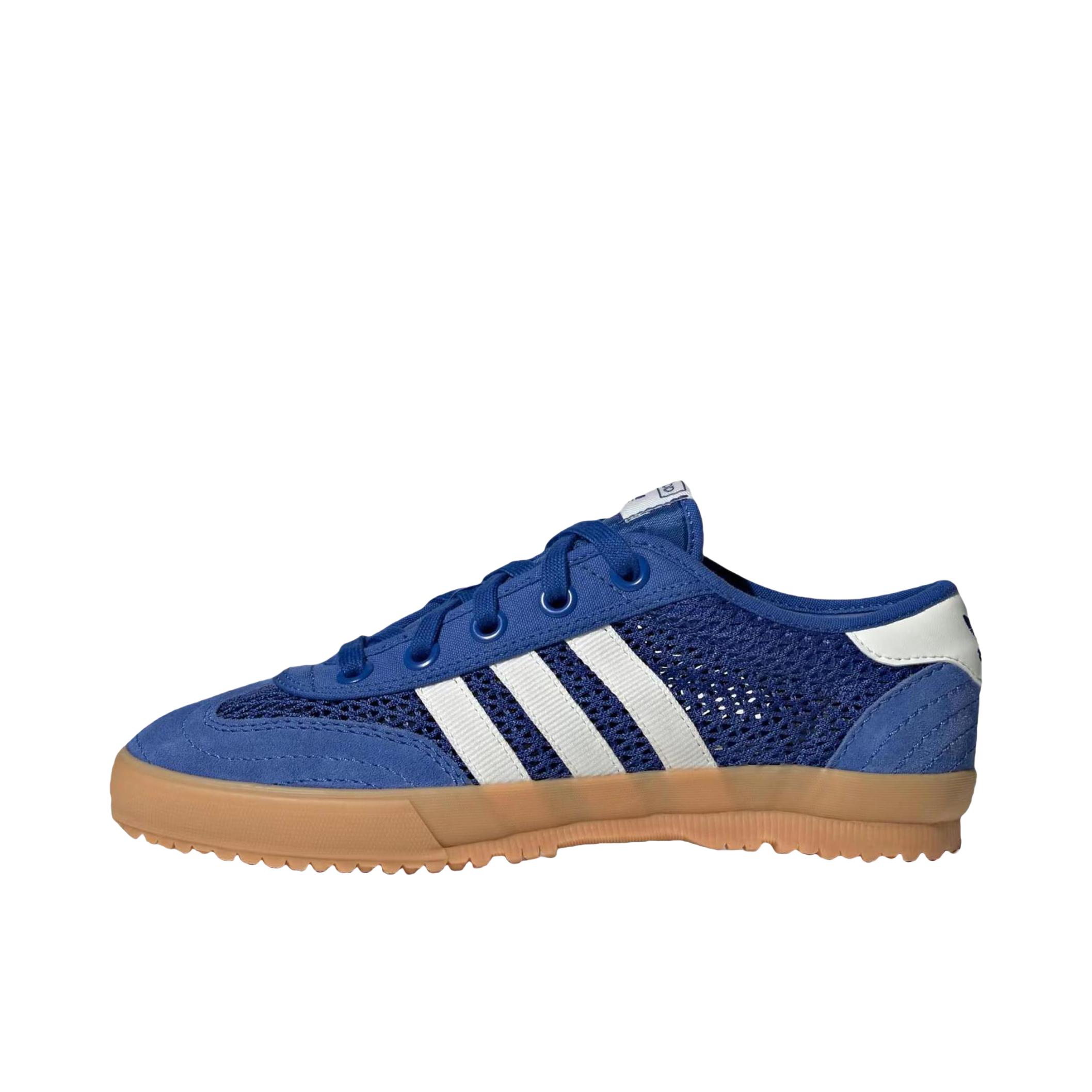 推荐商品：adidas Originals Tischtennis 防滑 低帮 系带 坡跟 训练鞋 宝蓝色/灰白色/口香糖 