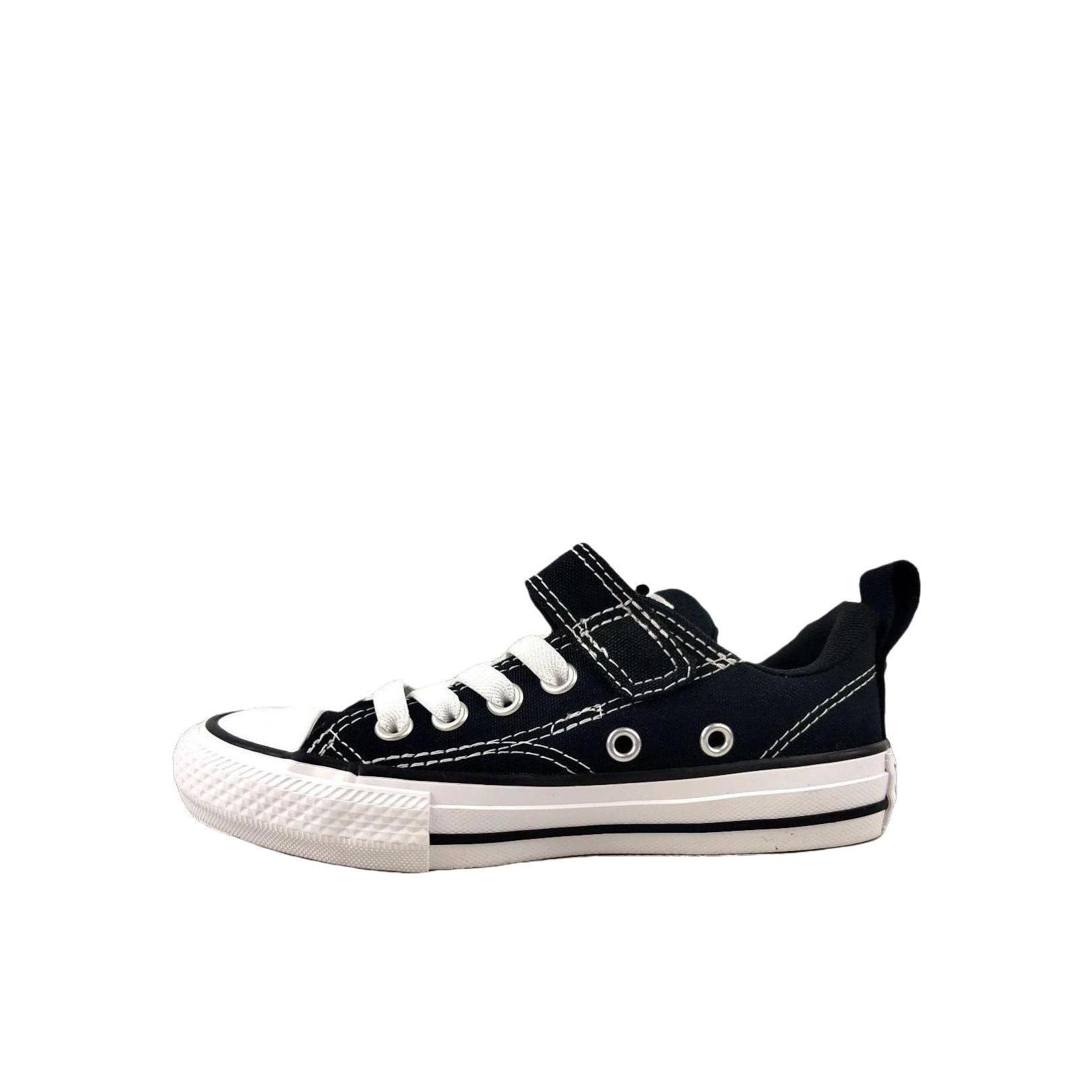 推荐商品：Converse/匡威 休闲 防滑 低帮 圆头 帆布鞋儿童 A06410C 小童/黑色/白色 