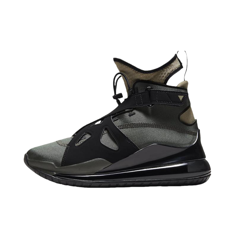 推荐商品：Jordan Air Latitude 720 运动休闲鞋 气垫缓震透气舒适轻便防滑耐磨机能厚底复古百搭简约潮流 红杉绿/骑兵灰绿/黑