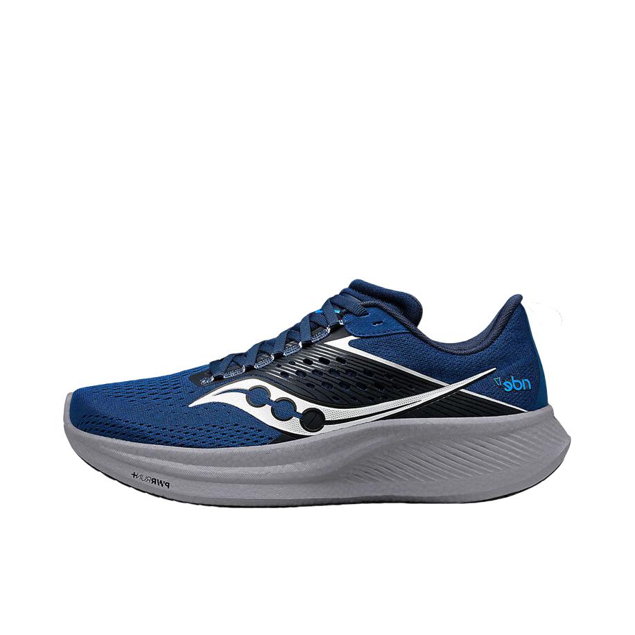 推荐商品：Saucony/索康尼 RIDE驭途17 防滑耐磨 网布透气 减震回弹 支撑平衡 慢跑 跑鞋 深灰色/蓝色/黑色