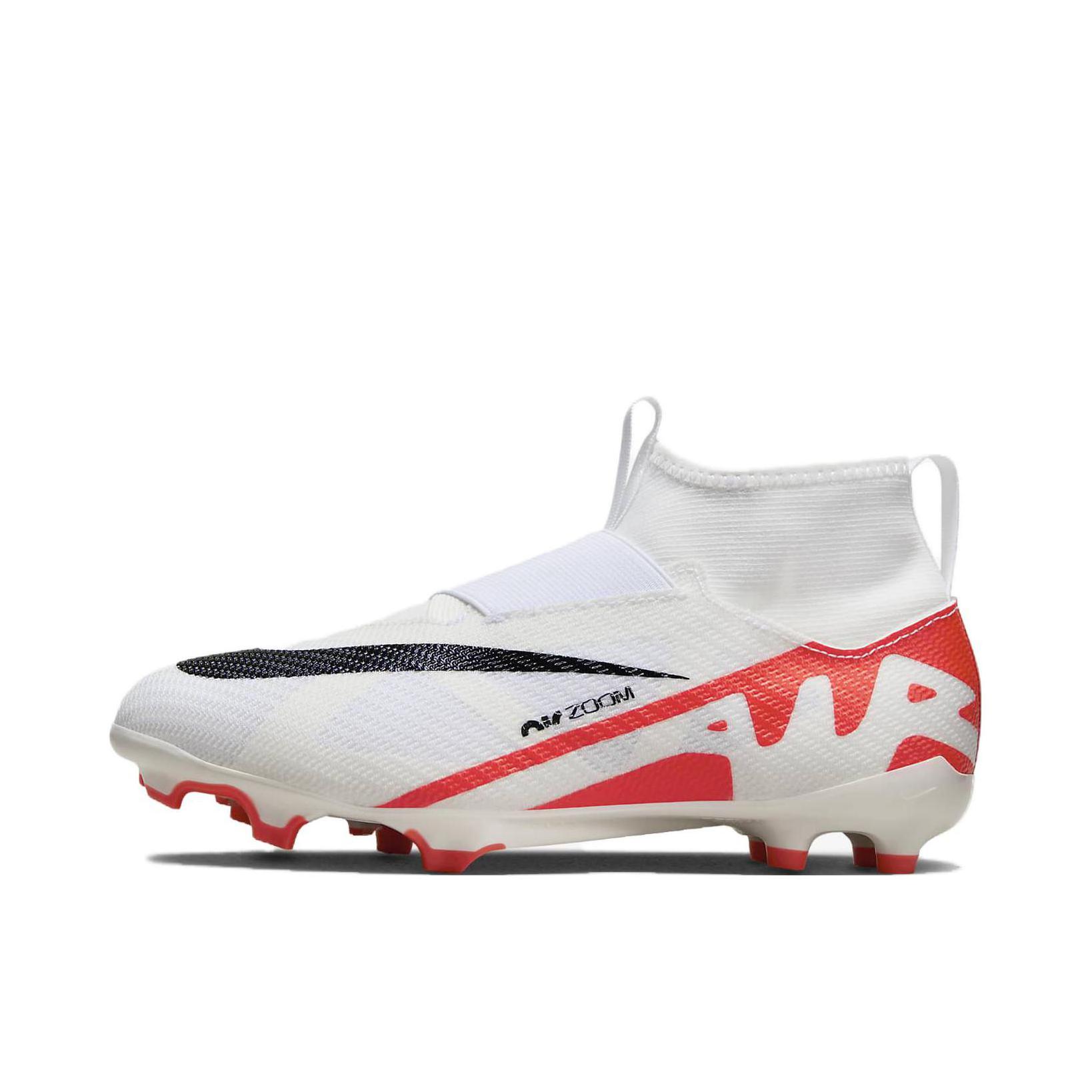 推荐商品：Nike Air Zoom Mercurial Superfly 9 Pro FG 次顶级 胶质长钉 硬天然草场 织物 圆头 足球鞋 大童/白色/红色/黑色