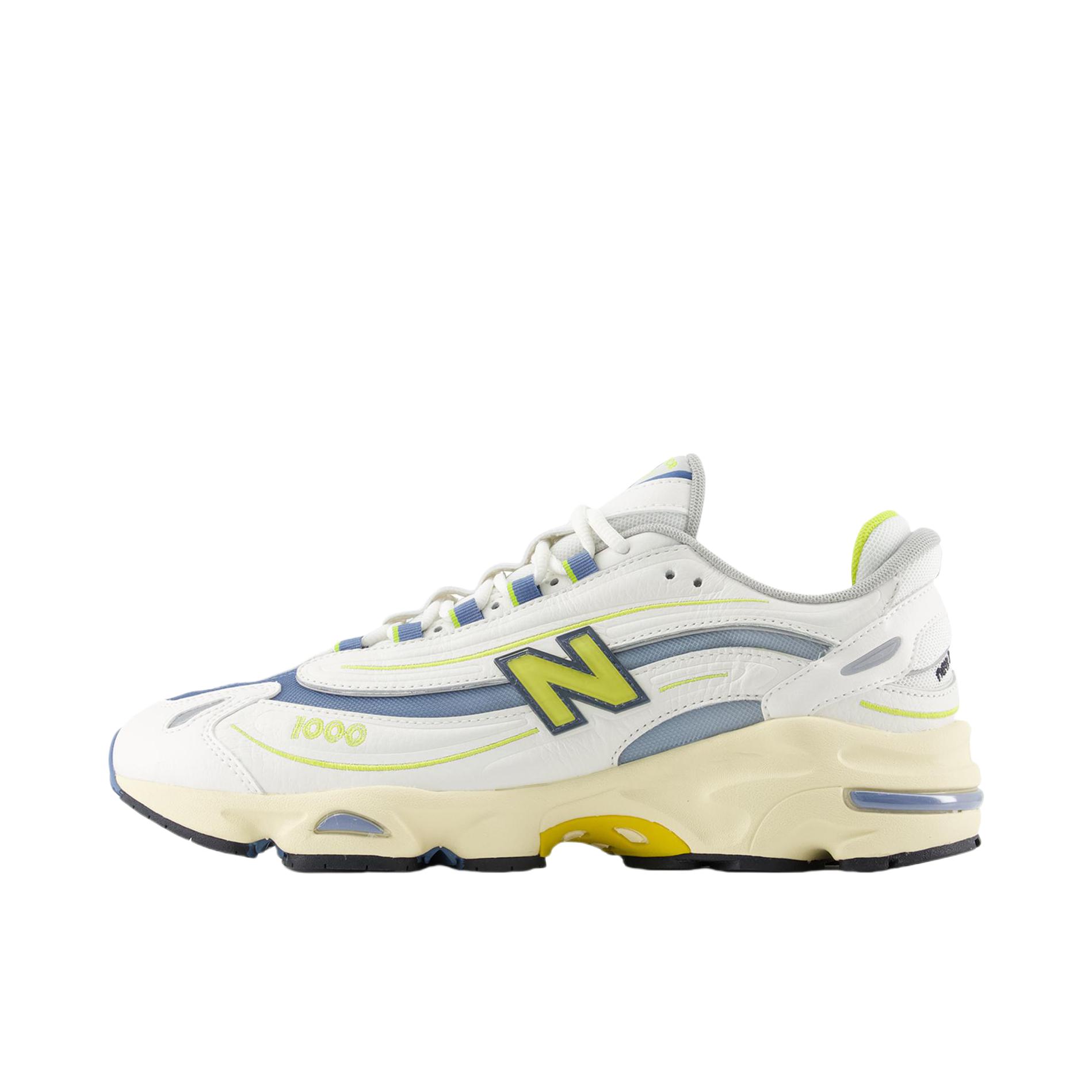 推荐商品：New Balance 1000 运动休闲鞋 舒适百搭透气防滑耐磨圆头复古 D宽/白色/蓝色