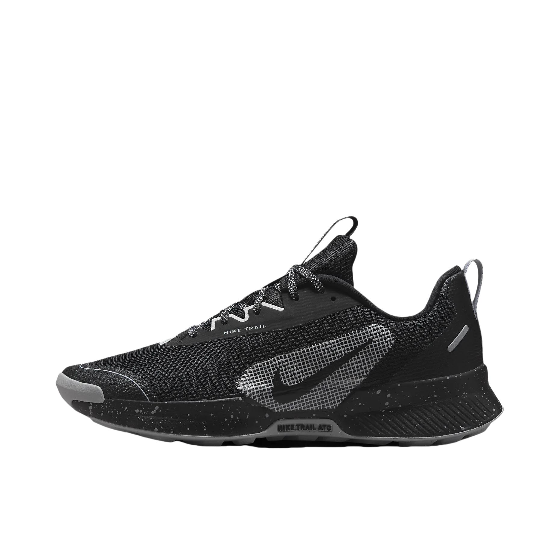 推荐商品：Nike Juniper Trail 3 跑鞋 系带健步橡胶防滑耐磨舒适缓震轻便透气时尚百搭支撑短跑 黑色/狼灰色/尘光子色