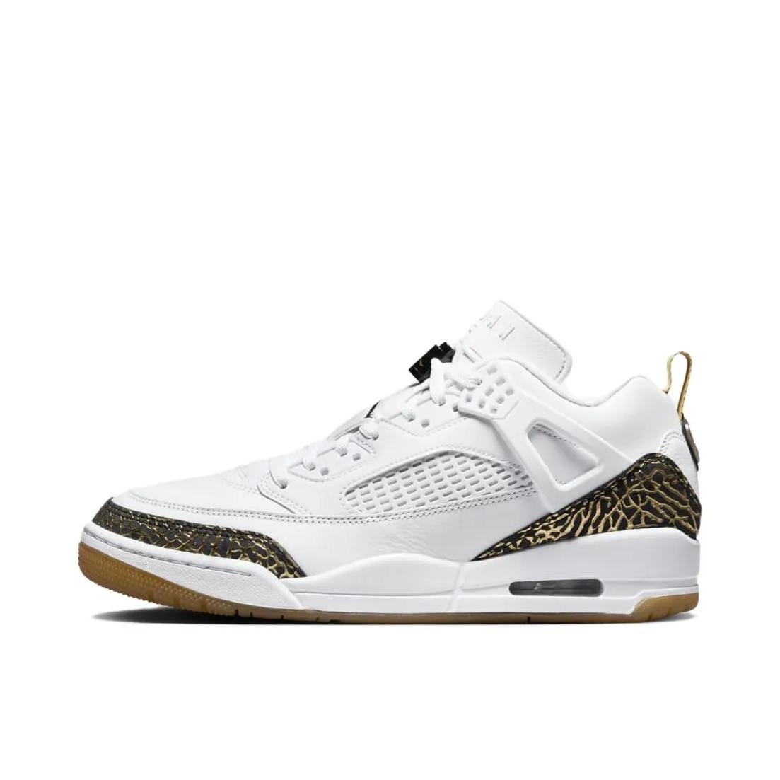 推荐商品：Air Jordan Spizike 篮球鞋 防滑耐磨舒适缓震复古时尚气垫训练冬季轻便比赛支撑包裹性增高 白色/豹纹/黄色