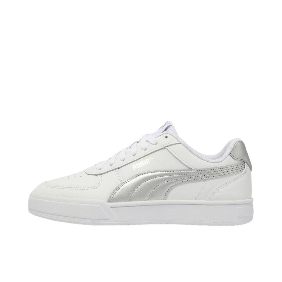 推荐商品：Puma/彪马 Caven Dime 小白鞋 板鞋 缓震回弹防滑耐磨轻便透气舒适百搭复古薄底美式流光风 白色/银色