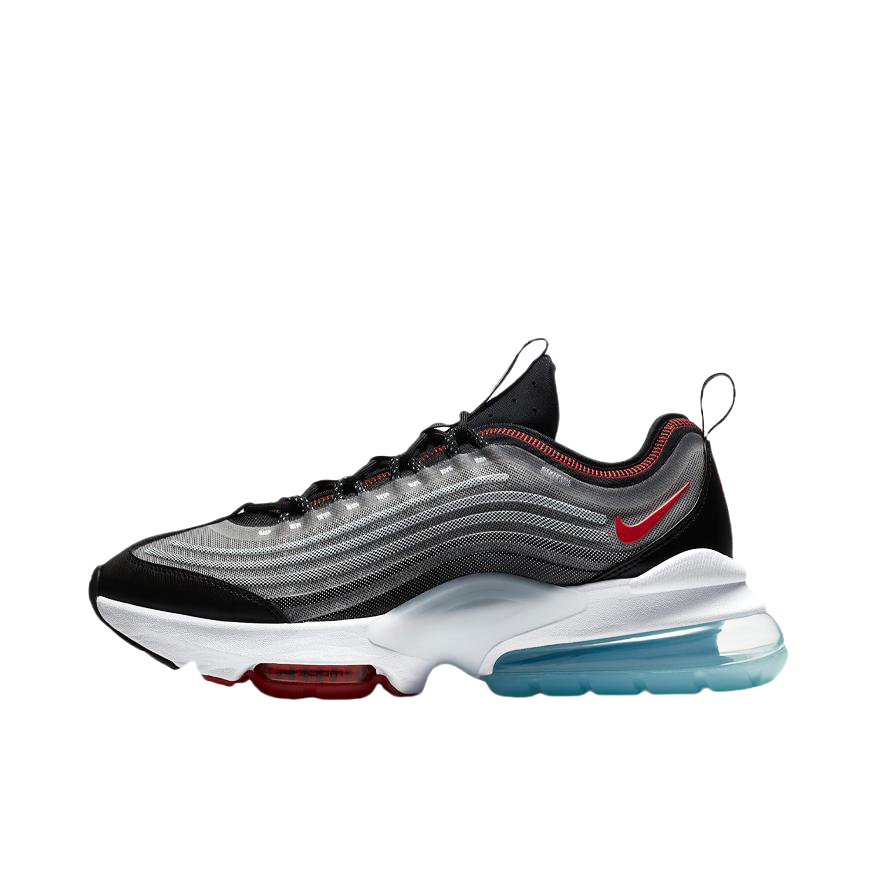 推荐商品：Nike Air Max Zoom 950 织物合成革 防滑耐磨 舒适透气 回弹支撑 包裹性 复古 时尚潮流 马拉松 跑鞋 灰色/黑色