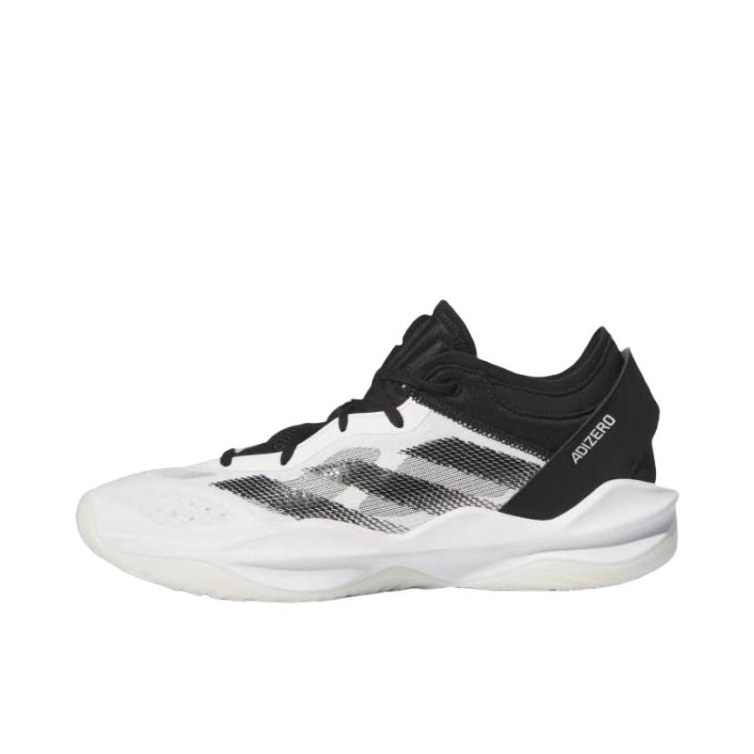 推荐商品：adidas Adizero Select 2.0 篮球鞋 减震耐磨圆头训练比赛 云白/核心黑 