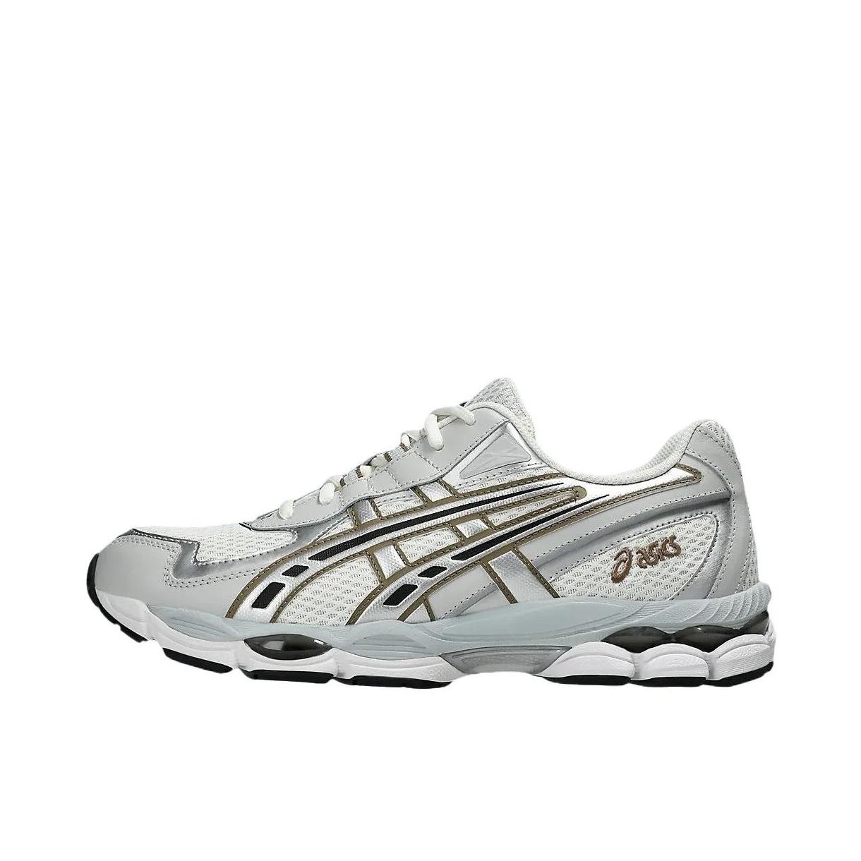推荐商品：Asics/亚瑟士 Gel-NYC 跑鞋 圆头缓震防滑耐磨机能风复古潮流织物合成革贴合支撑耐穿 米色/灰色/棕色