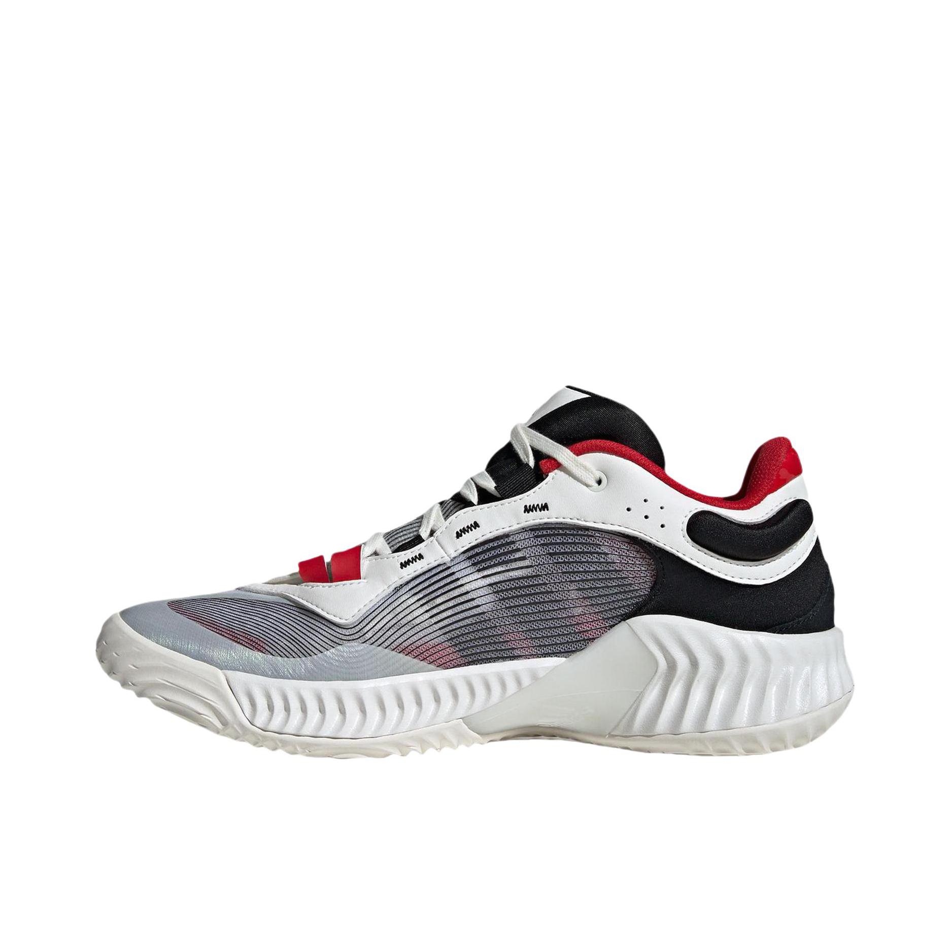 adidas Pro Ventilate 减震回弹 防滑耐磨 舒适轻便 透气 篮球鞋 白色/黑色/红色