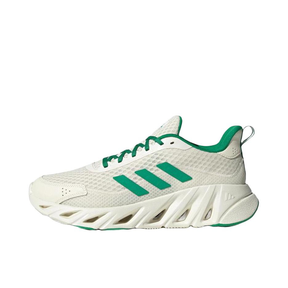 推荐商品：adidas ALL DAY BOOM 跑鞋 透气网面运动 奶油白/绿色/奶油白