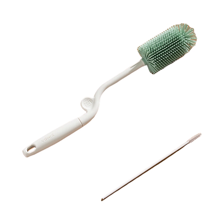 推荐商品：小狮王辛巴/Simba 硅胶奶瓶刷婴儿专用清洁吸管清洗旋转长柄