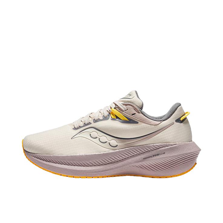 推荐商品：Saucony/索康尼 胜利21 Triumph 轻量缓震 回弹 跑鞋 女款/卡基色