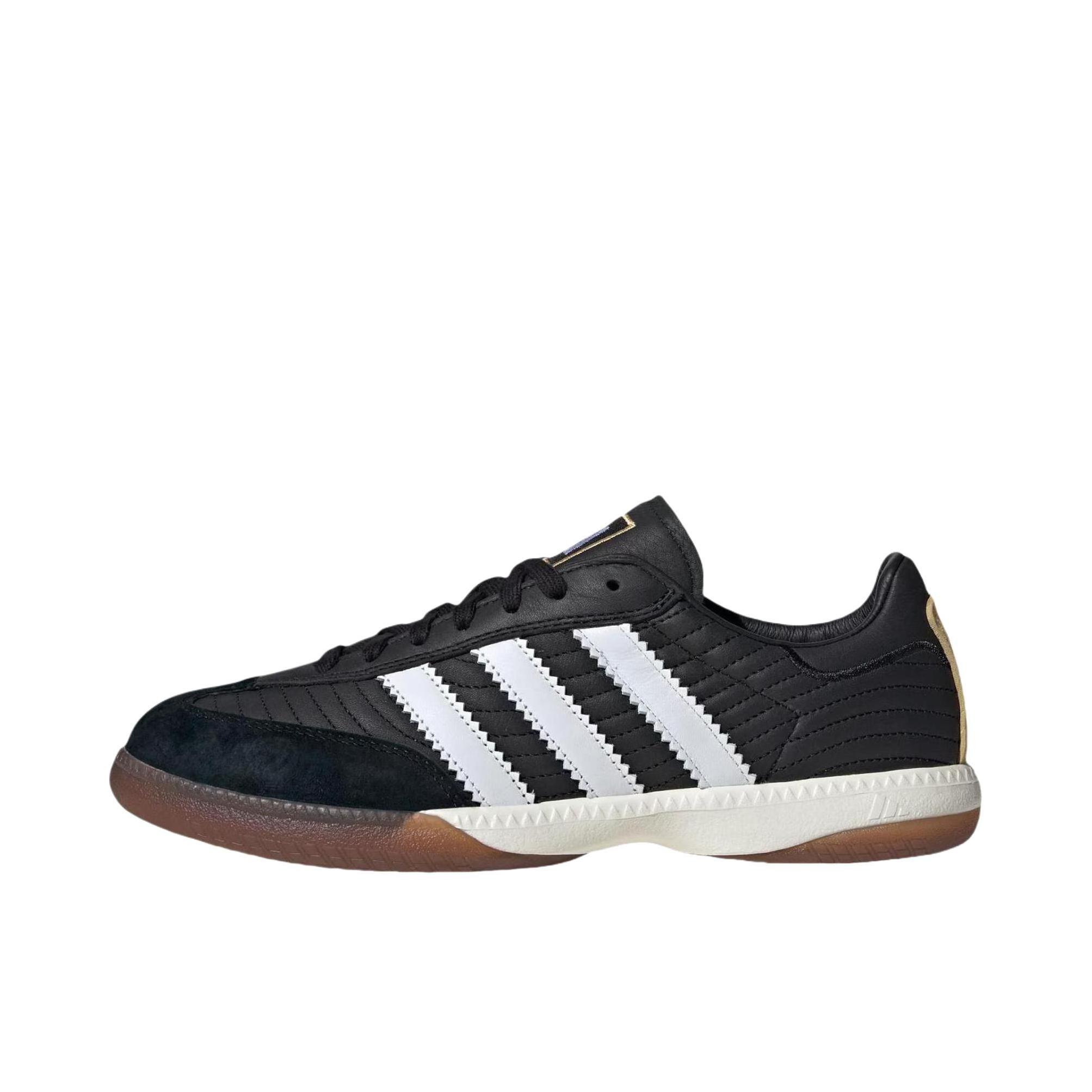 推荐商品：adidas Originals SAMBA MN T头鞋 德训鞋 板鞋 防滑耐磨低帮圆头系带薄底 NTS RADIO联名/黑色/白色