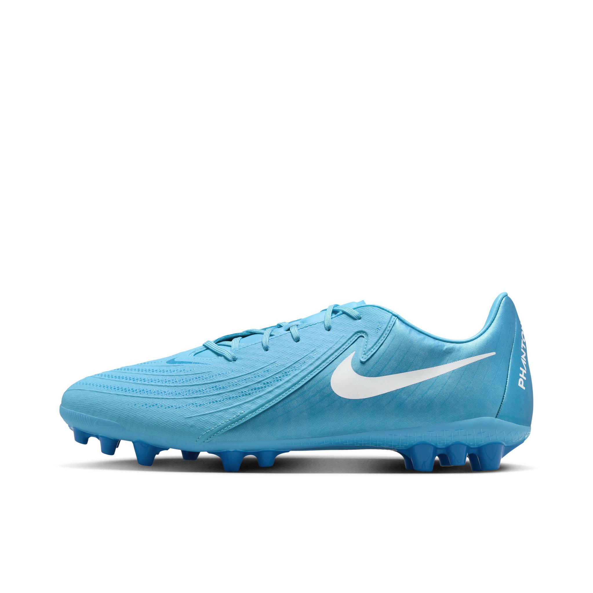 推荐商品：Nike/耐克 Phantom GX 2 Academy AG 中端 胶质短钉 人造草地 防滑耐磨 足球鞋 怒火蓝/白色