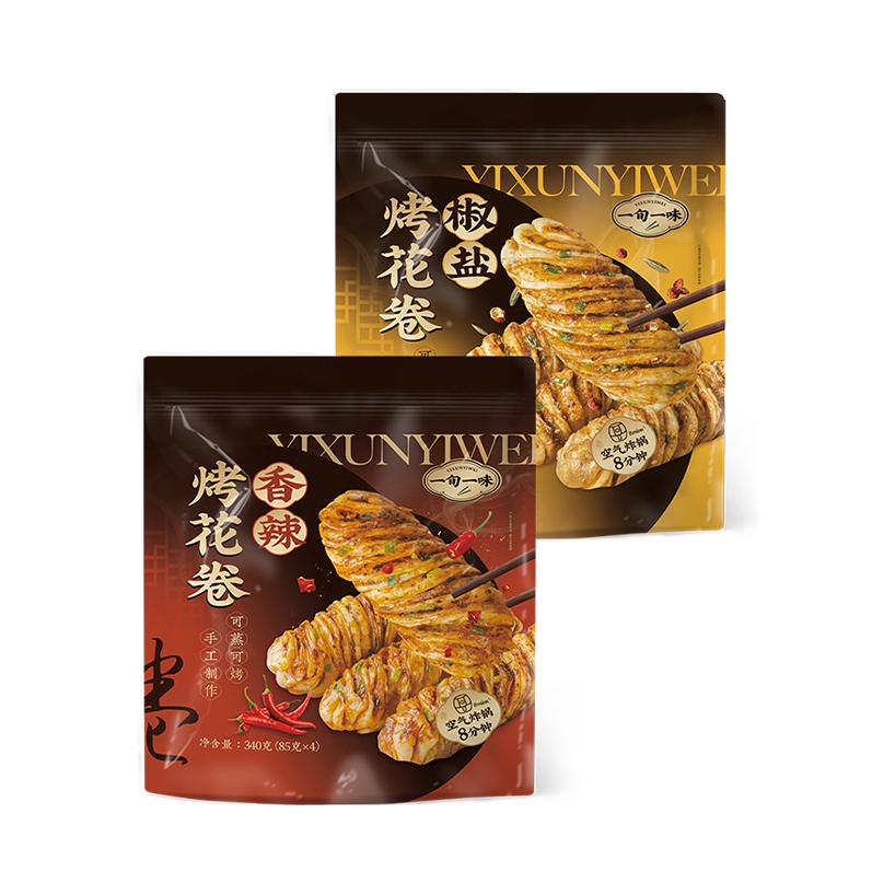 推荐商品：一旬一味 烤花卷 340g/袋 2口味组合