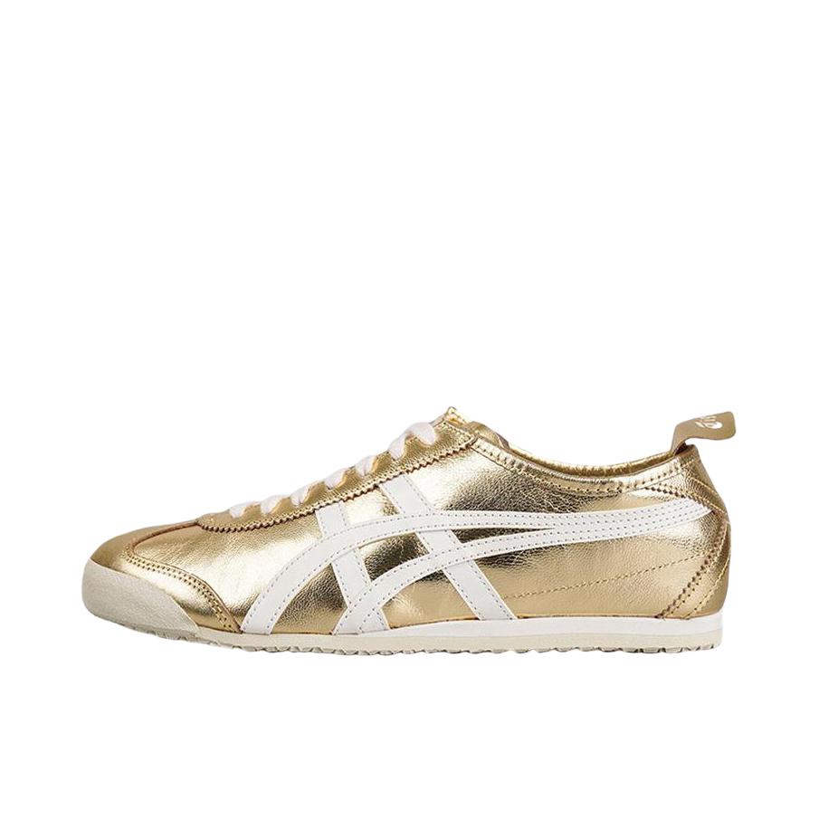 推荐商品：Onitsuka Tiger Mexico 66 德训鞋 运动休闲鞋 复古轻便透气舒适百搭防滑 Gold White 金白