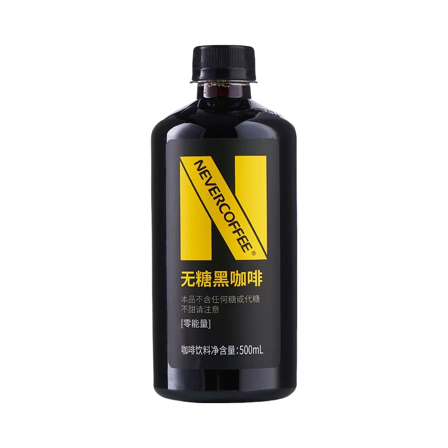 推荐商品：NeverCoffee 黑咖啡 500ml 瓶装 无糖黑咖啡