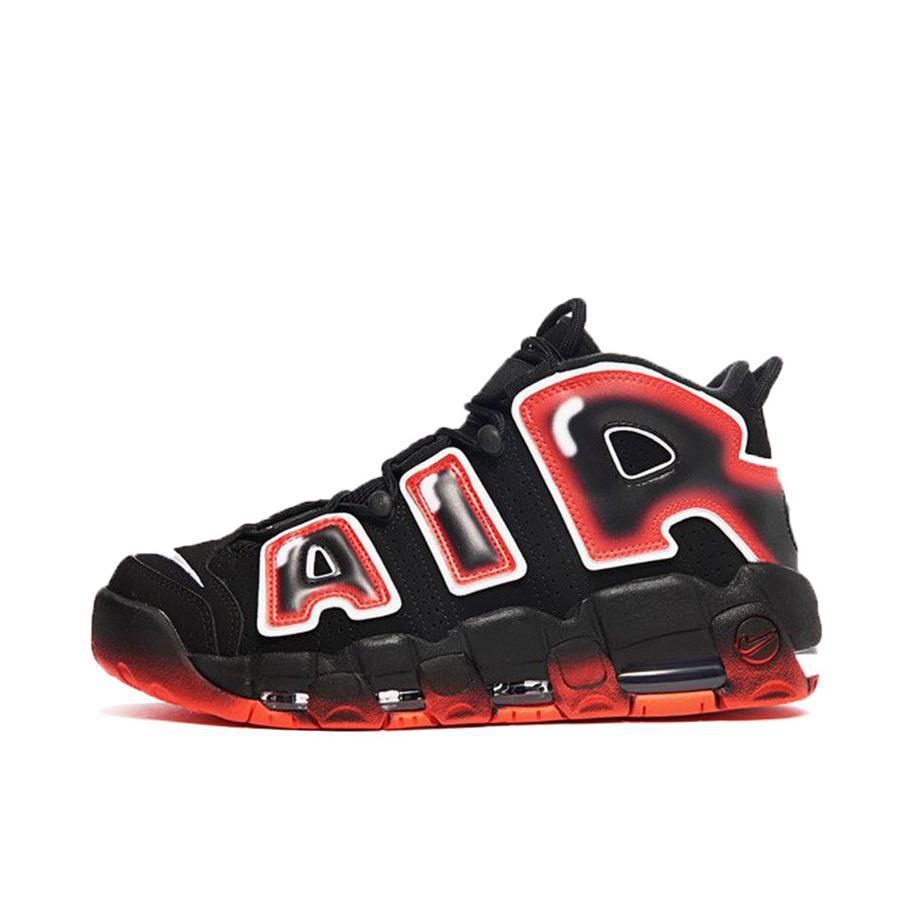 推荐商品：Nike Air More Uptempo 运动休闲鞋 缓震复古百搭防滑耐磨支撑圆头篮球风 Laser Crimson 黑红/镭射