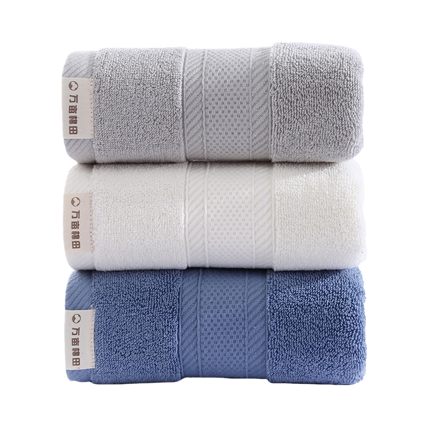 推荐商品：万亩棉田 3条组合装 新疆长绒棉抗菌柔软吸水不掉毛毛巾