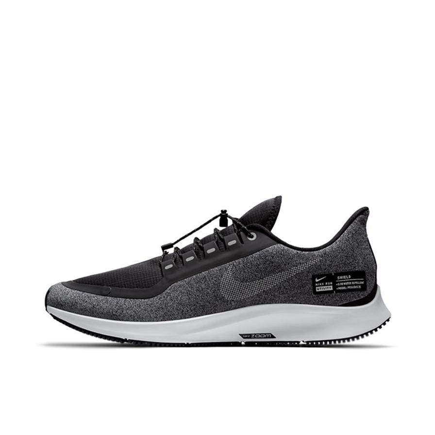 推荐商品：Nike Air Zoom Pegasus 35 飞马 跑鞋 缓震轻便运动马拉松透气织物泡棉 男款/黑色/灰色