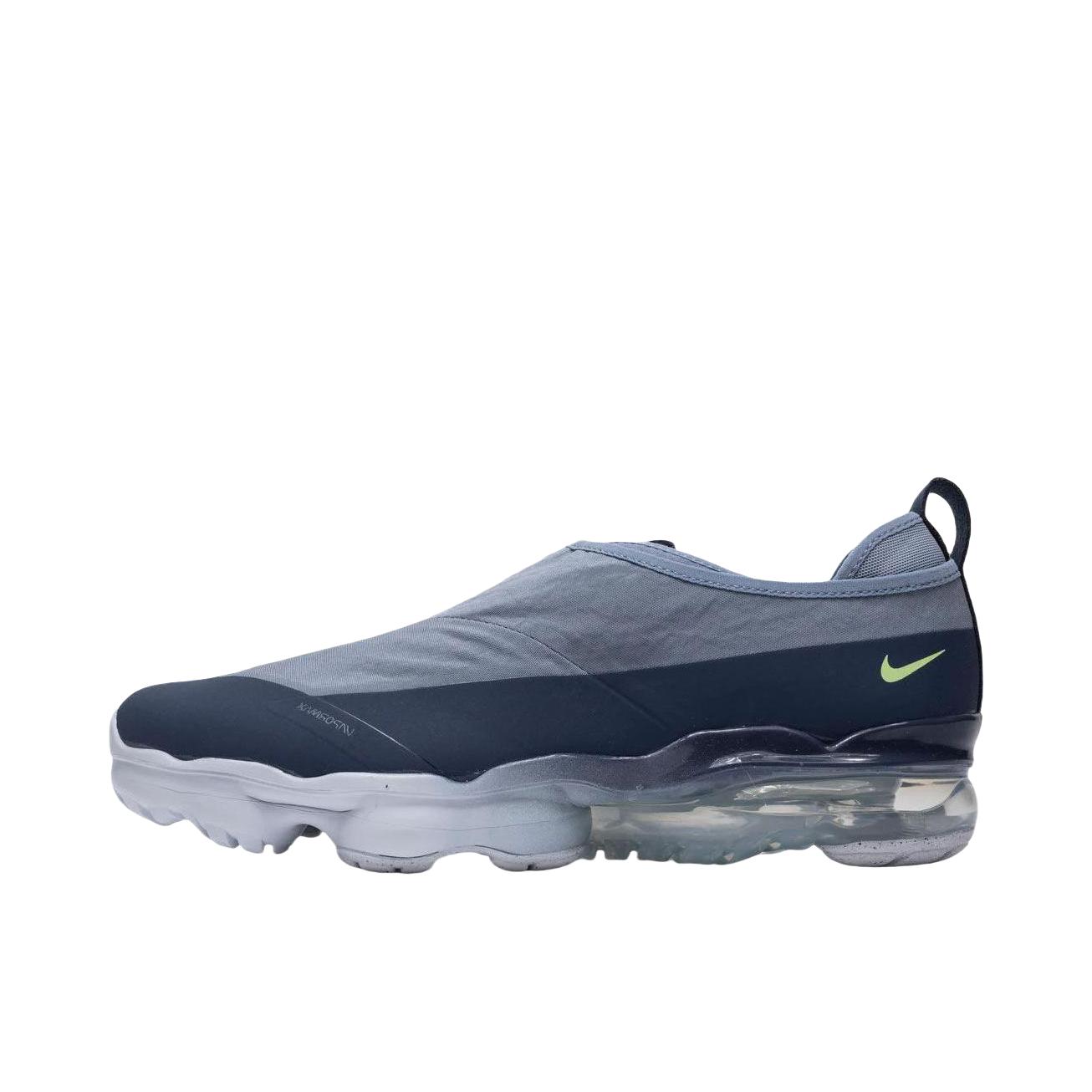推荐商品：Nike Vapormax Moc Roam 跑鞋 气垫织物防滑耐磨缓震透气耐穿回弹时尚简约运动休闲 蓝色 