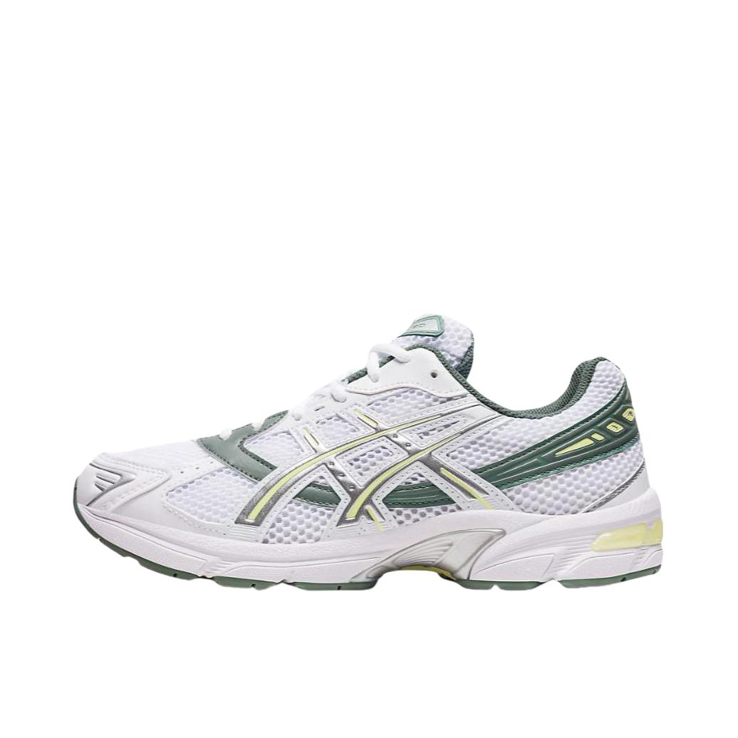 推荐商品：Asics/亚瑟士 Gel-1130 跑鞋 防滑耐磨缓震抓地织物网布透气复古马拉松短跑贴合圆头千禧风 白色/黄色