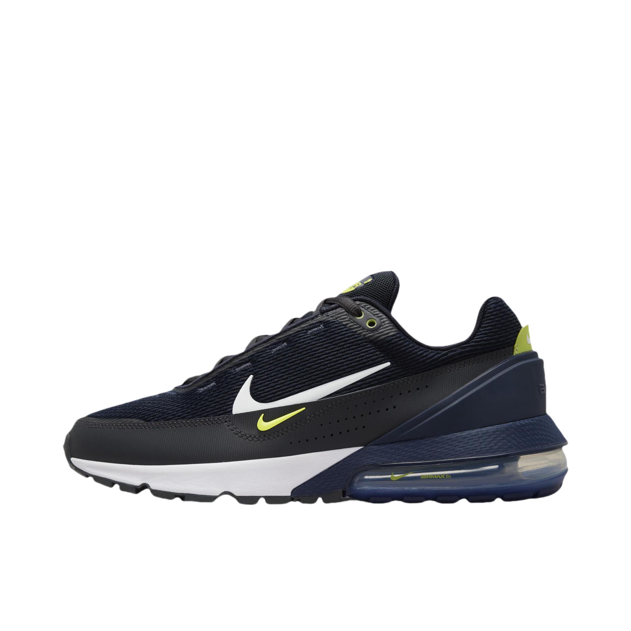 推荐商品：Nike Air Max Pulse 跑鞋 气垫缓震防滑耐磨舒适百搭复古轻便耐穿回弹 暗蓝黑/幻影灰白/明黄