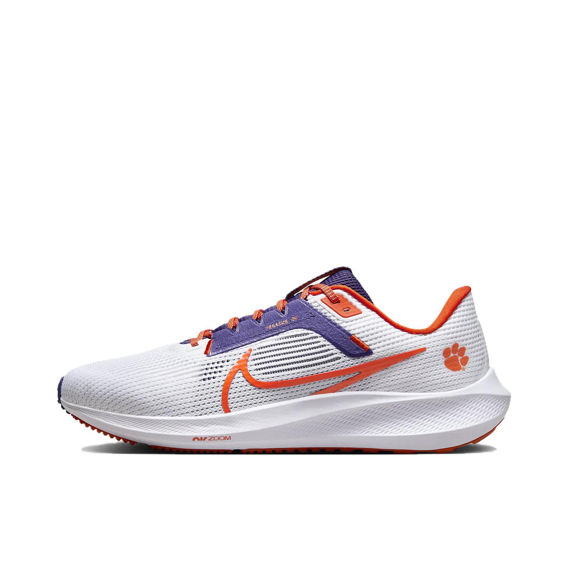 推荐商品：Nike Air Zoom Pegasus 40 跑鞋 缓震网面透气轻质飞马田径训练回弹支撑圆头 克莱姆森大学