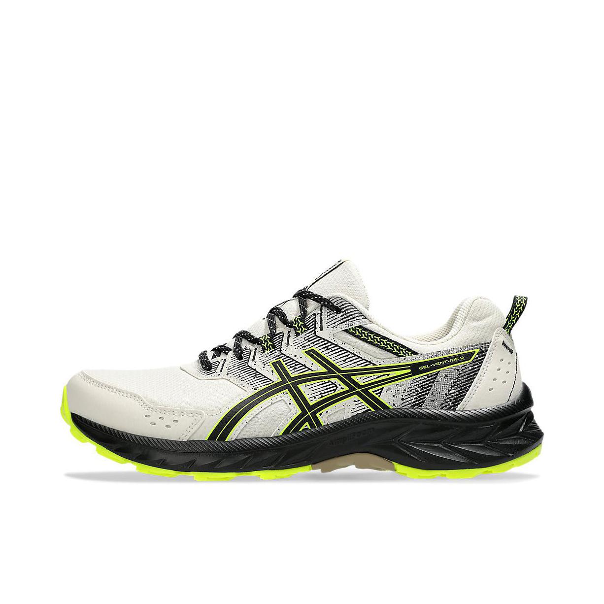 推荐商品：Asics/亚瑟士 Gel-Venture 9 跑鞋 防滑耐磨舒适支撑回弹减震透气排汗轻量百搭耐用越野防水耐穿 米色/绿色/黑色