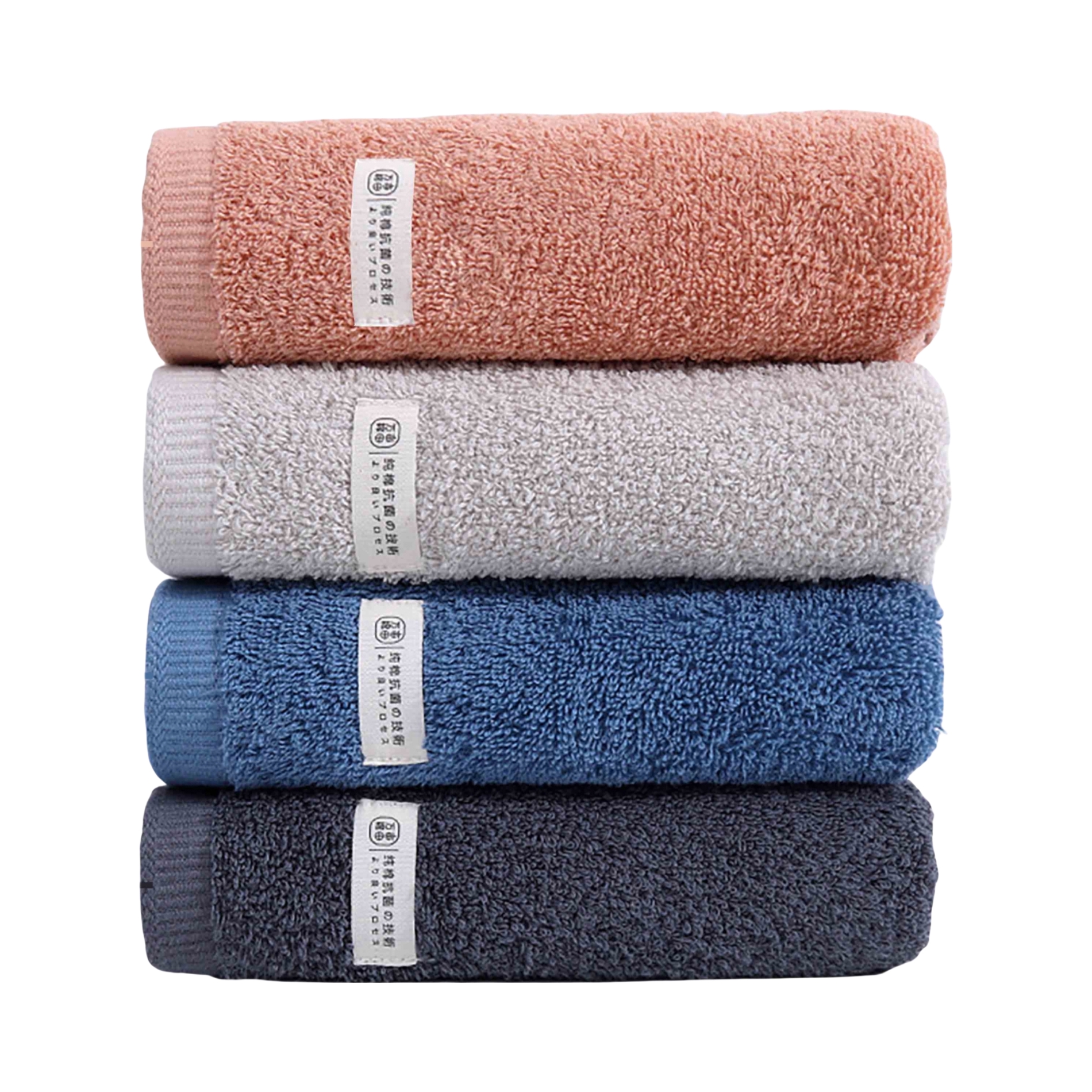 推荐商品：万亩棉田 4条组合装 新疆长绒棉抗菌柔软吸水不掉毛毛巾