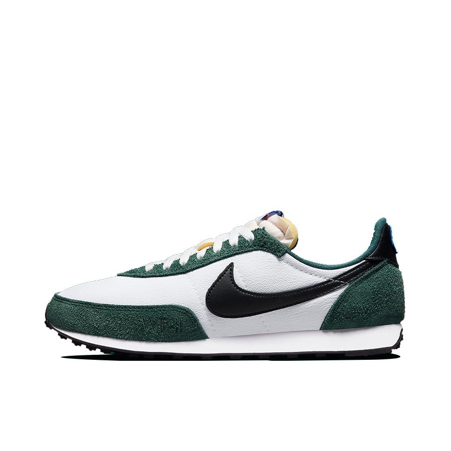 推荐商品：Nike Waffle Trainer 2 运动休闲鞋 耐磨时尚复古透气舒适 绿色/白色/黑色