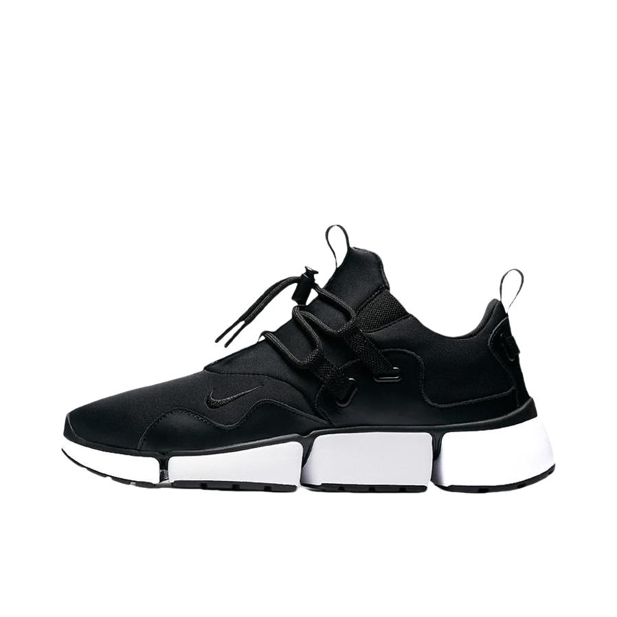 推荐商品：Nike PocketKnife DM 轻便舒适 防滑耐磨 透气 低帮 抽绳 运动休闲鞋 Black White 黑/黑勾