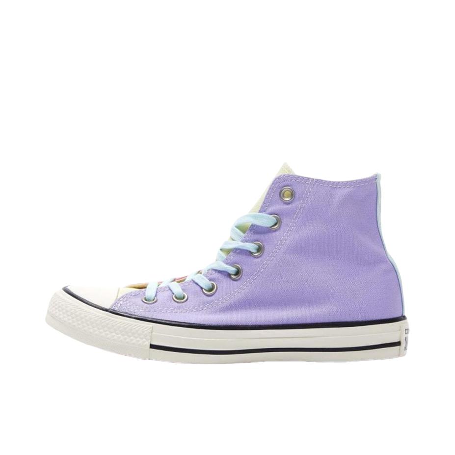 推荐商品：Converse/匡威 Chuck Taylor All Star 帆布鞋 常青款轻便防滑耐磨百搭复古圆头减震贴合高帮 粉色/紫色