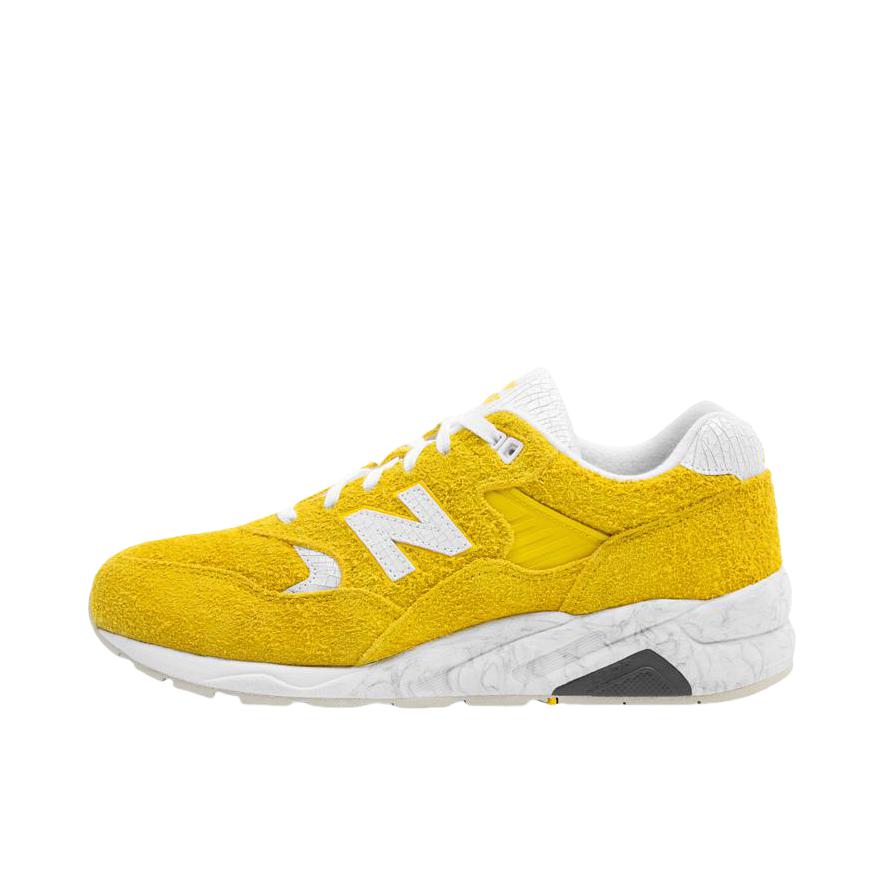 推荐商品：New Balance 580 潮流复古 减震防滑 轻便透气 耐磨 舒适 织物 低帮百搭 运动休闲鞋 明黄色