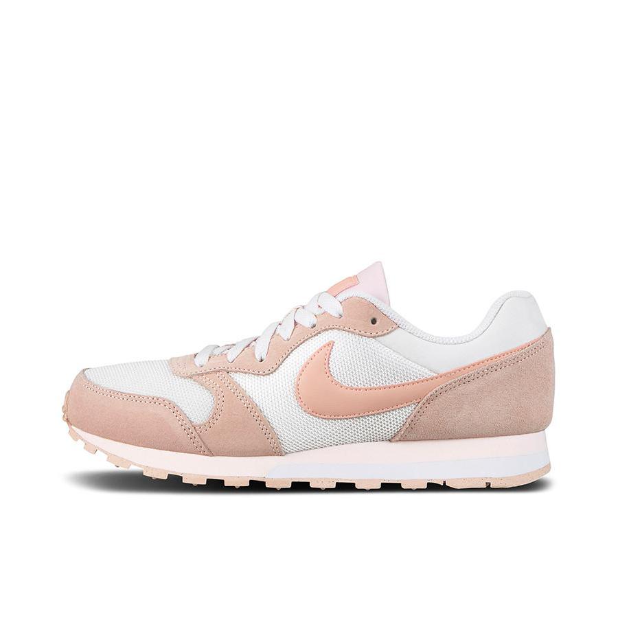 推荐商品：Nike MD Runner 2 运动休闲鞋 防滑耐磨舒适轻便复古透气百搭减震低帮 白色/粉棕