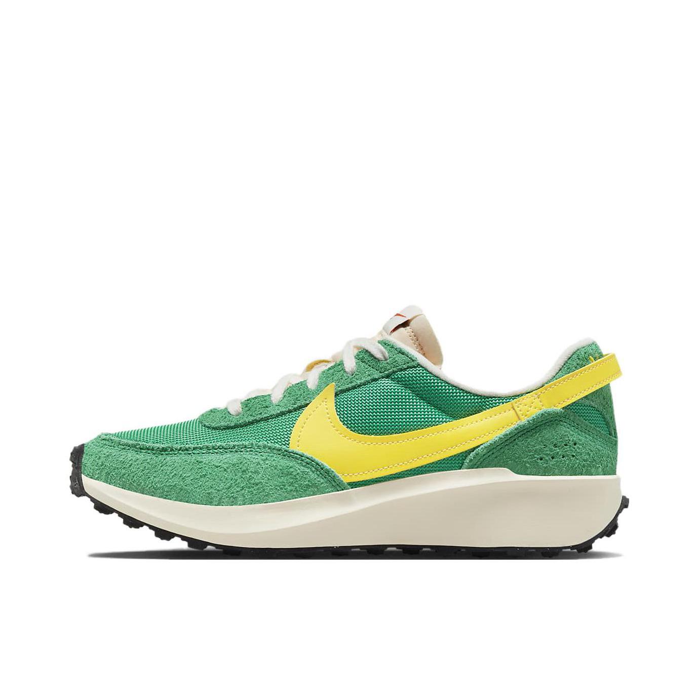 推荐商品：Nike Waffle Debut 运动休闲鞋 轻便缓震防滑复古圆头抓地包裹性 绿色/白色