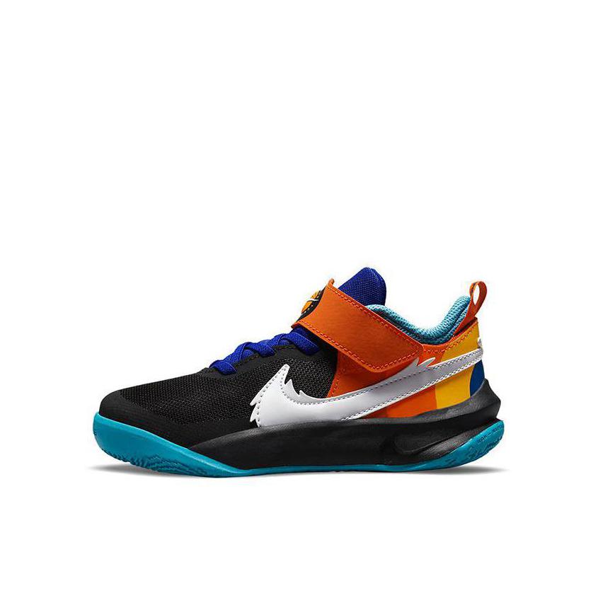 推荐商品：Nike Team Hustle D 10 FLYEASE 易穿脱 实战 魔术贴 儿童篮球鞋 Space Jam联名/小童/黑色/橙色