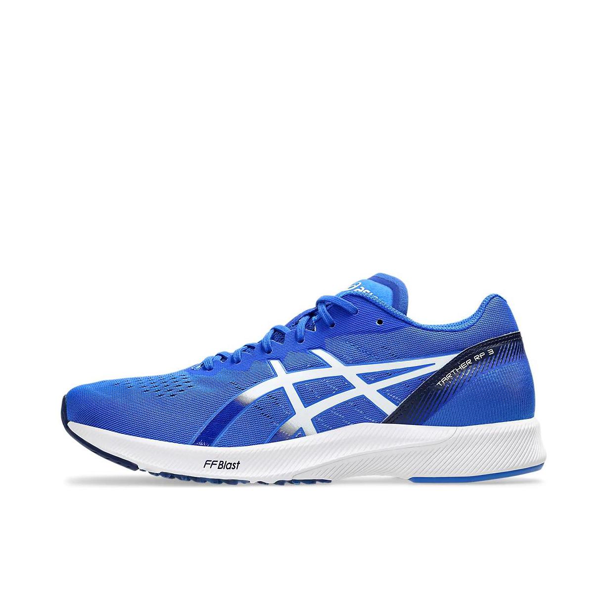 推荐商品：Asics/亚瑟士 Tarther Rp 3 跑鞋 缓震轻量回弹防滑耐磨舒适透气竞速织物百搭贴合 蓝色/白色
